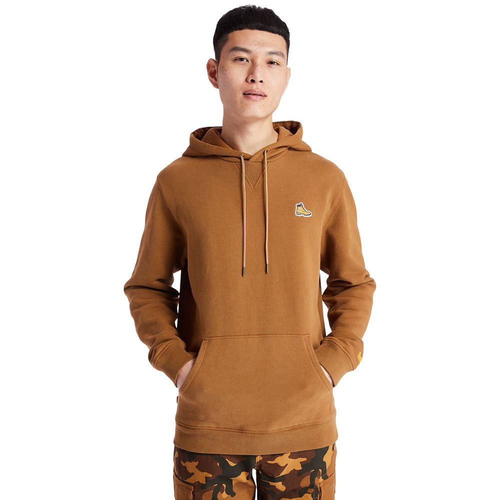 Hanorac Timberland Barbati Maro - Boot-Logo Hoodie - Romania - YMVZLA061